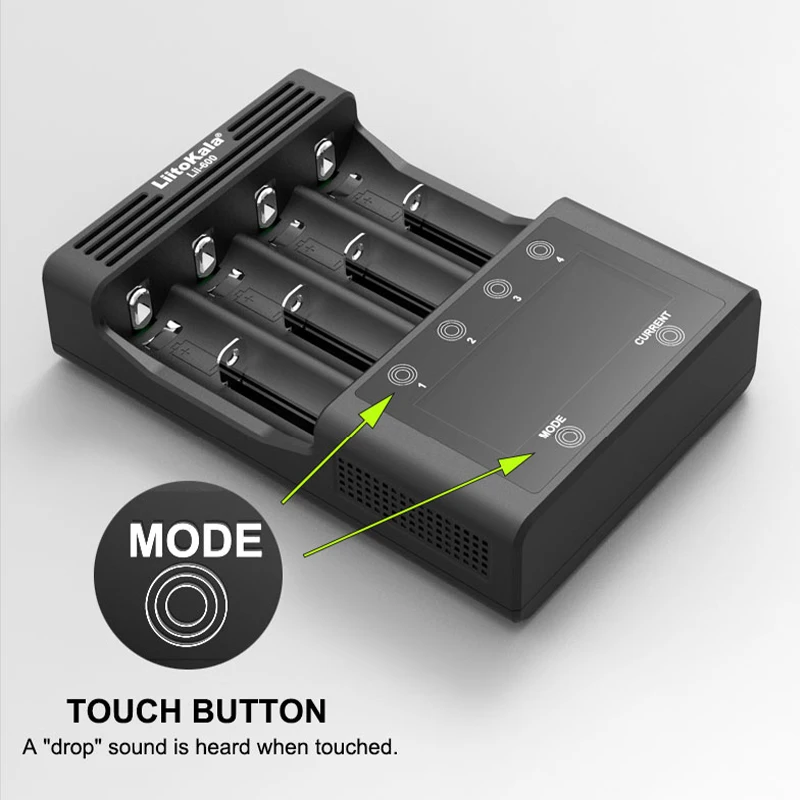 Liitokala Lii-500 lii-600 LCD Battery Charger, Charging 18650 3.7V 18350 18500 16340 25500 14500 26650 1.2V AA AAA NiMH Battery