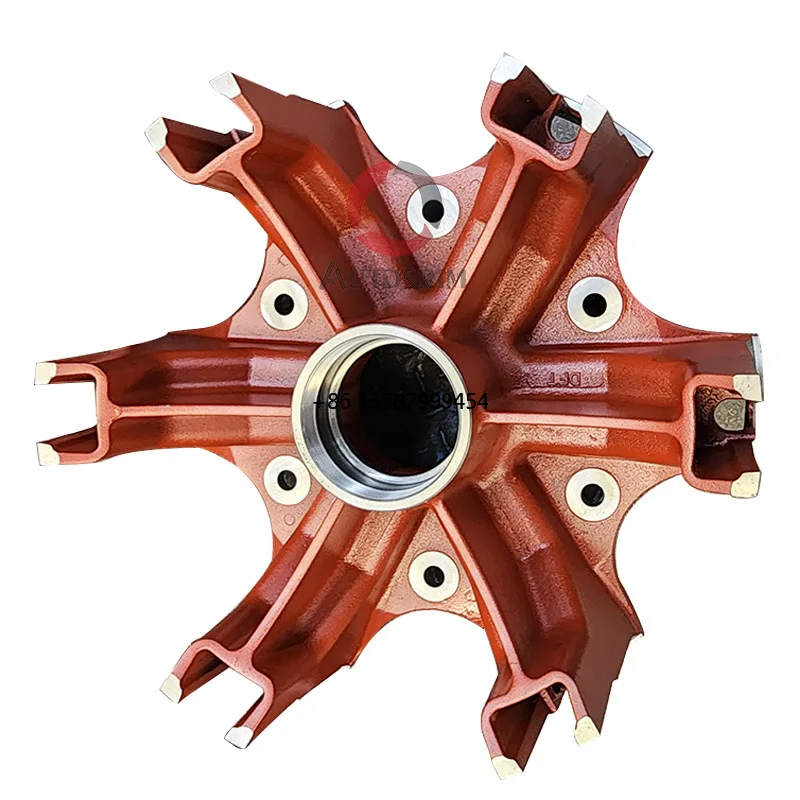 

China Manufacturer Front Rear Steel Casting Wheel Hub 6 Spokes Spider Wheel Hub 12T 14T 16T for Middle East BPW Trailer