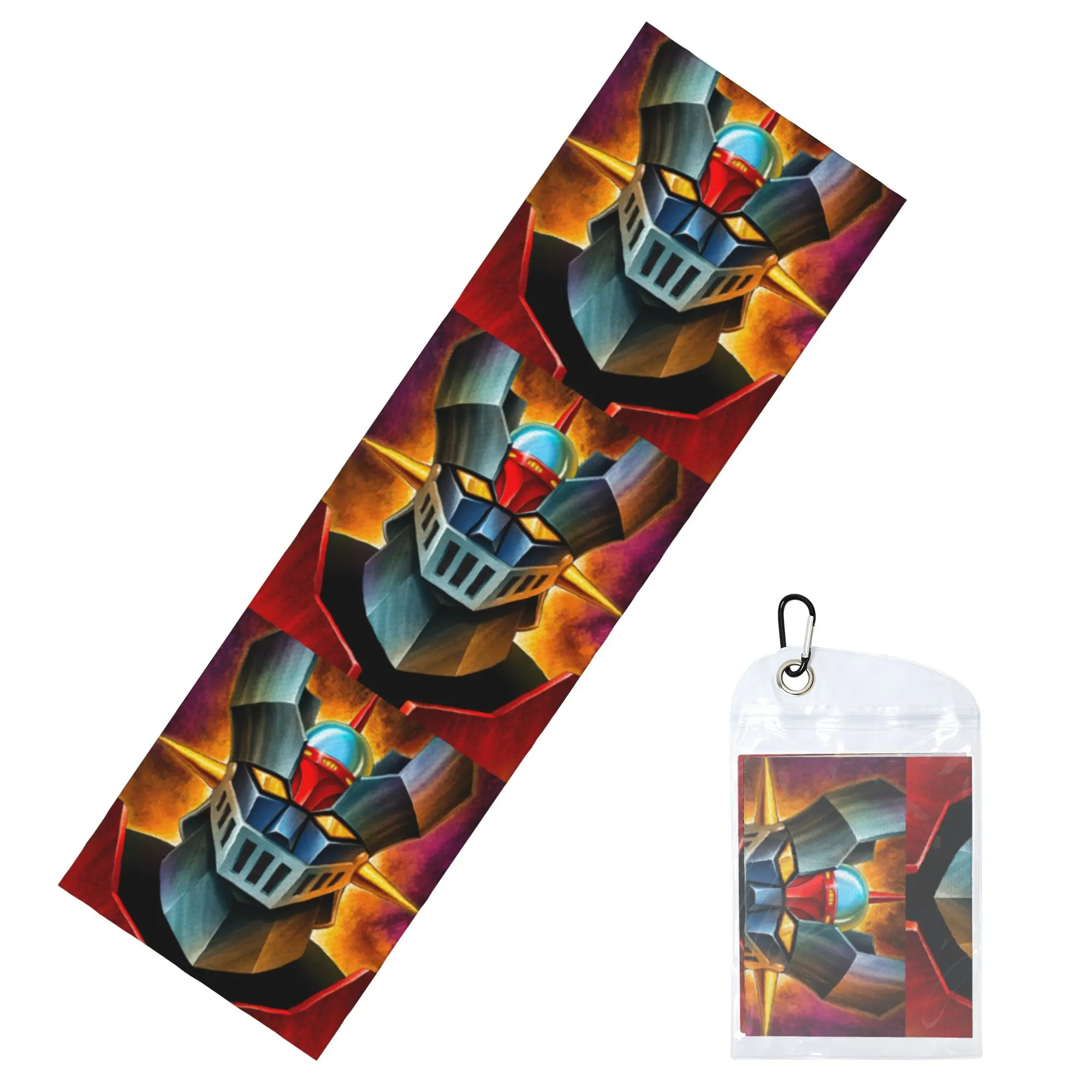 UFO Robot Mazinger Z Cold Exercise Towel Quick Drying Face Towel Anime Manga Bath Towels