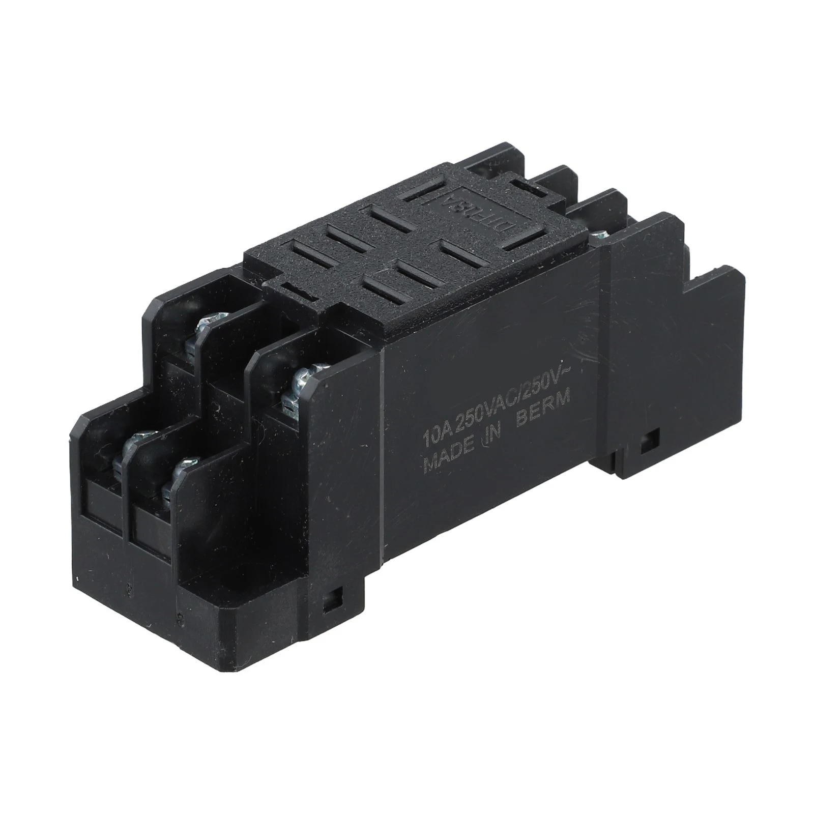 6.8 X 2.2 X 2.8cm 8-Pin Socket Base 8 Pin Relay Socket Base Voltage Regulator Compatible Relay Socket Plastic Material
