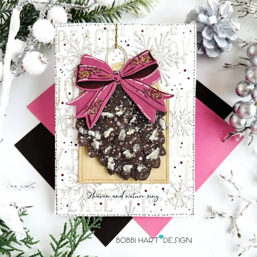 2025년 11월 출시 크리스마스 휴일 태그 솔방울 눈사람 금속 커팅 다이 스탬프 DIY 스크랩북 수제 사진 앨범용