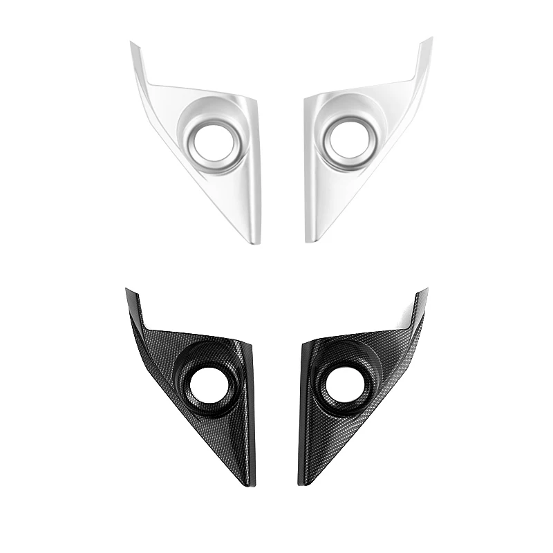 ABS Carbon Fiber Front A Pillar Door Speaker Panel Cover Trim Decoration Ring For Honda 10th Gen Civic 2016 2017 2018 2019 2020 - view 6