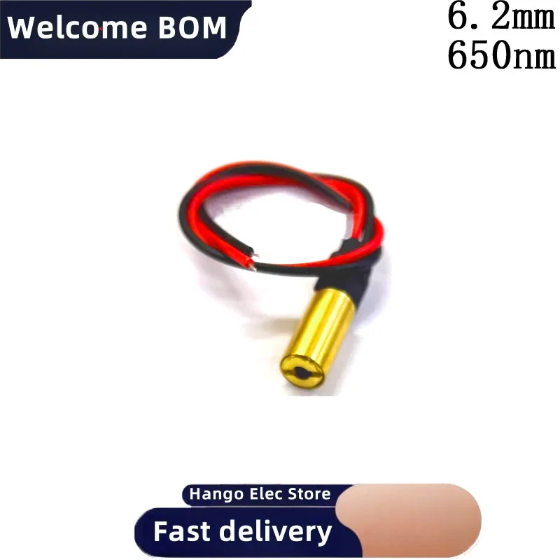 Módulo laser industrial de 6,2 mm Cabeça de laser de ponto vermelho cabeça de laser modulada interna 650nm