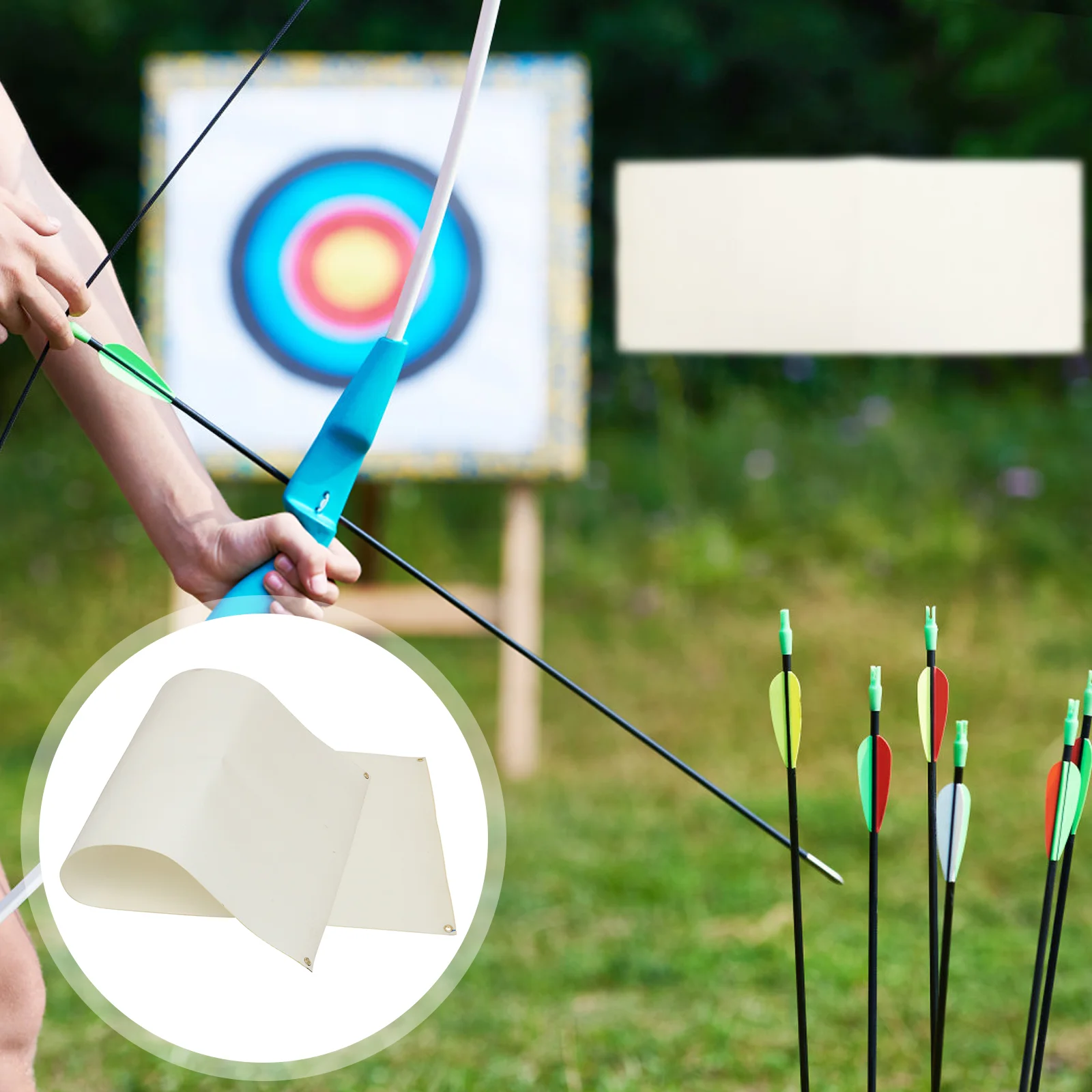 Red de tiro con arco de tela de flecha para equipo deportivo, accesorios de juego, puerta trasera reforzada, tiro