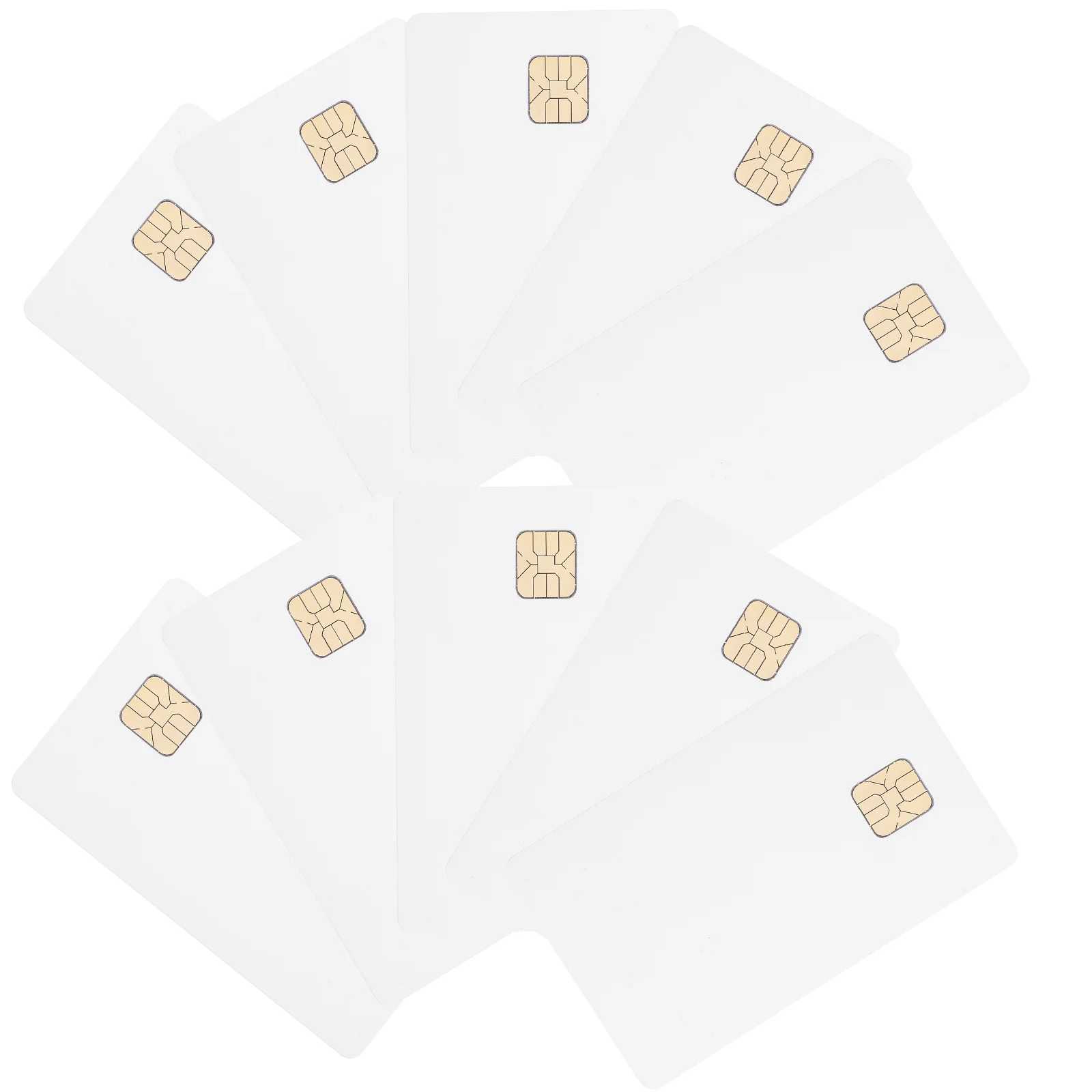 12Pcs Ic Card PVC Blank Cards High Capacity Access Control System Attendance Hotel Parking