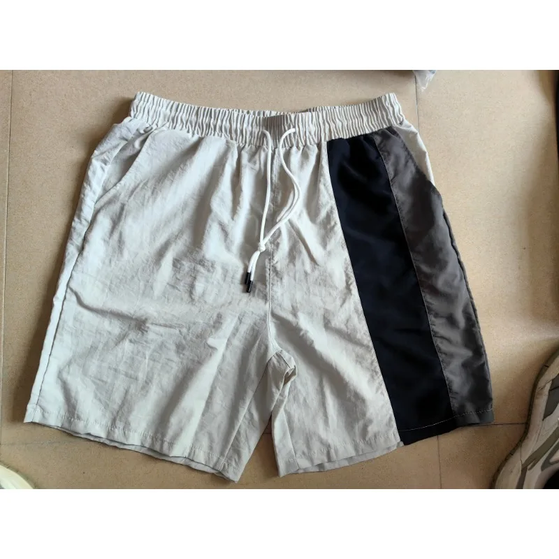 

Men's Summer Beach Shorts Quick Dry Lightweight Breathable Elastic Waist Casual Basic Plus Size Drawstring Loose Fit Short Pants