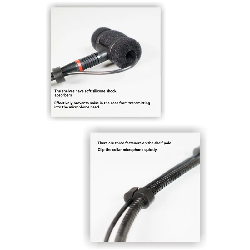 

ABKI-Adjustable Instrument Stand With Rackmount Bracket Clip Microphone Clip Soft Rubber Shock-Absorbing Structure