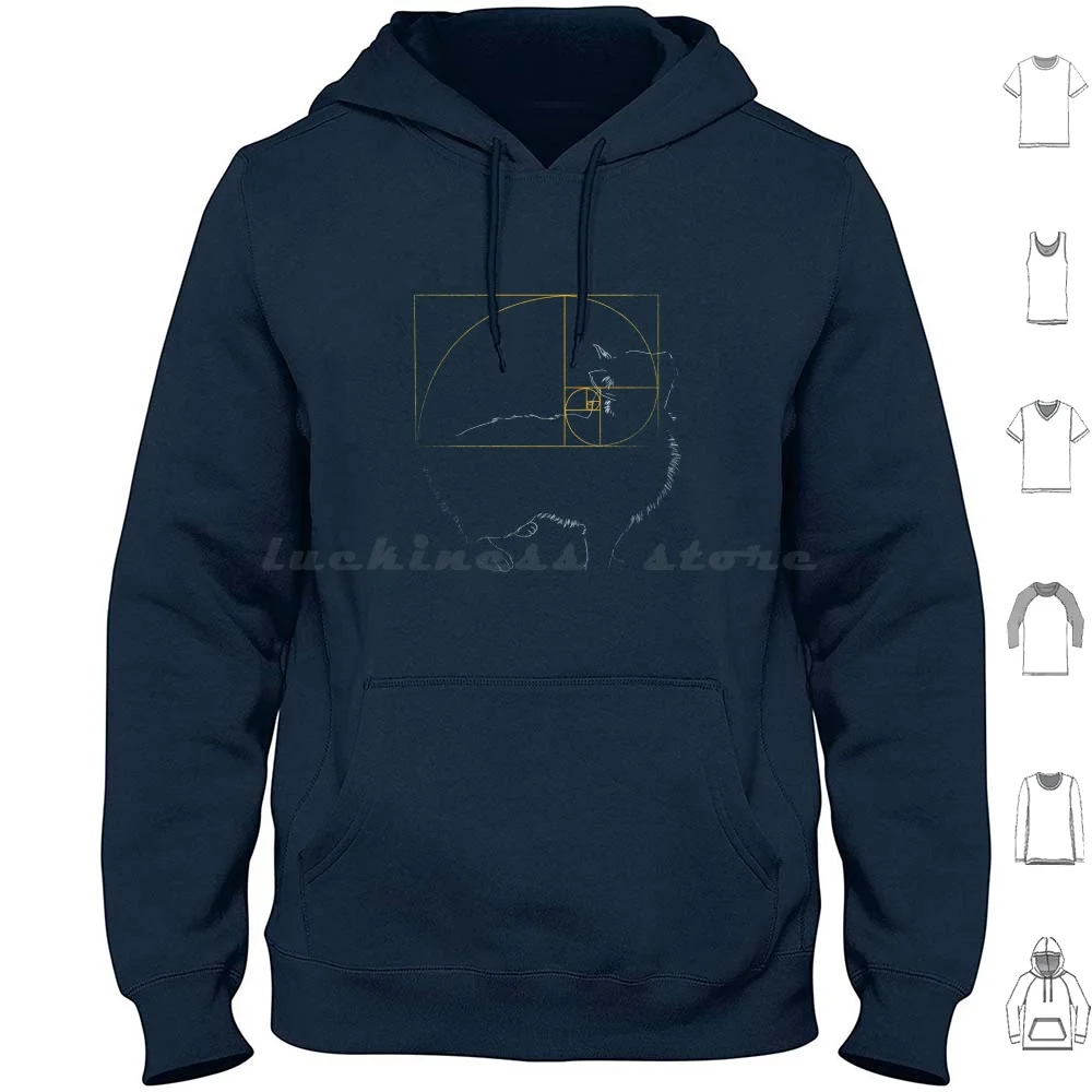 Sudaderas con capucha de gato dorado y azul oscuro, diseño personalizado de manga larga, diseño barato de Tobias Fonseca Tobe Fonseca, diseños geniales y divertidos