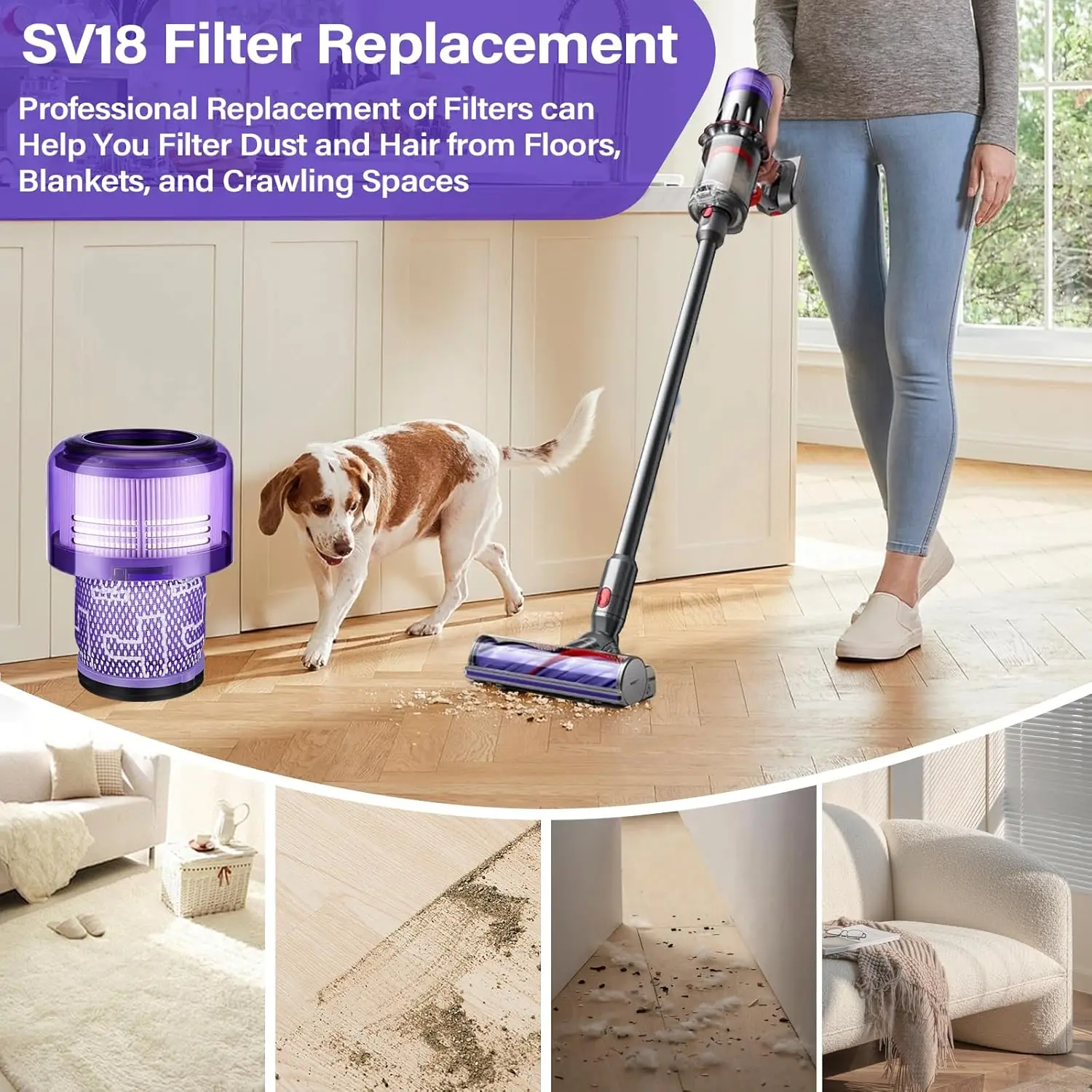 Пост-фильтр для Dyson V10 Digital Slim/SV18, сменные запасные аксессуары для беспроводного пылесоса, моющиеся фильтры