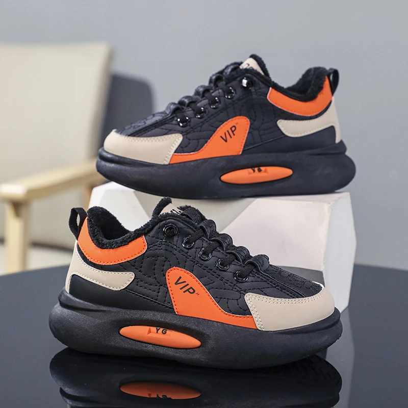 Scarpe sportive in velluto per bambini scarpe Casual traspiranti A/Gan scarpe in cotone con suola spessa scarpe da uomo e da donna scarpe da ginnastica di taglia media