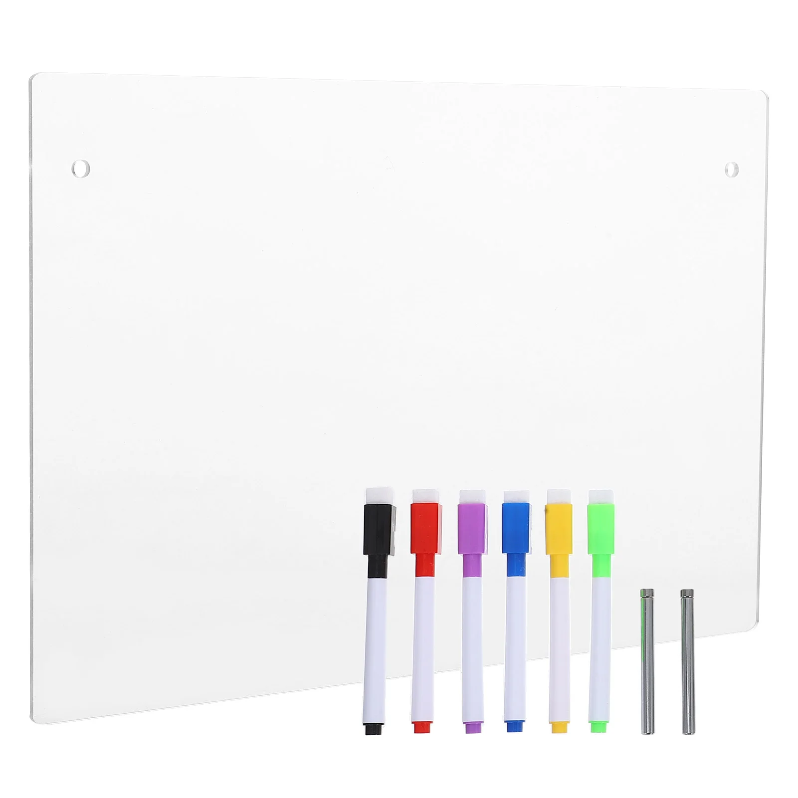 

Clear Dry Erase Board Office Acrylic Writing Message Erasers Magnet Standing Whiteboard Memo Work