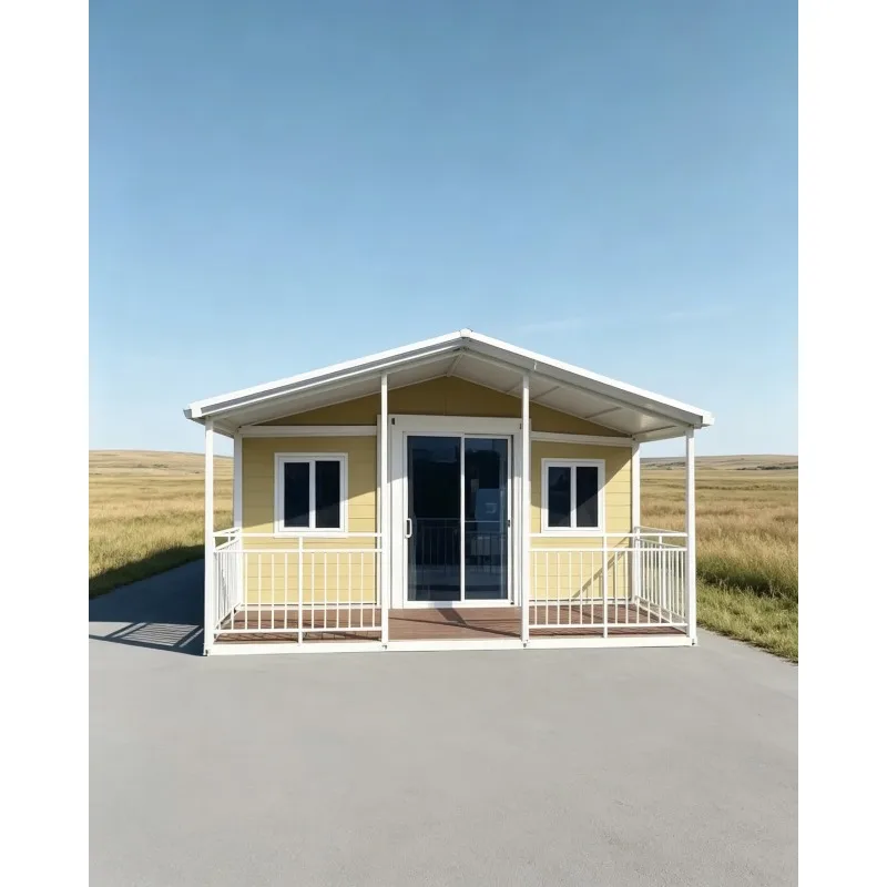 20ft Portable Foldable Container House 2 Bedroom Camping Cabin Prefab Expandable Tiny Home Quick Assembly Steel