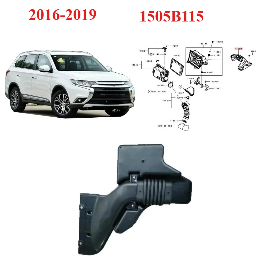 

1 Pcs 1505B115 air Inlet Pipe for Outlander 2016-2019 Air Inlet Hose for Airtrek 2021 Air Filter Inlet Plastic Tube Accessories