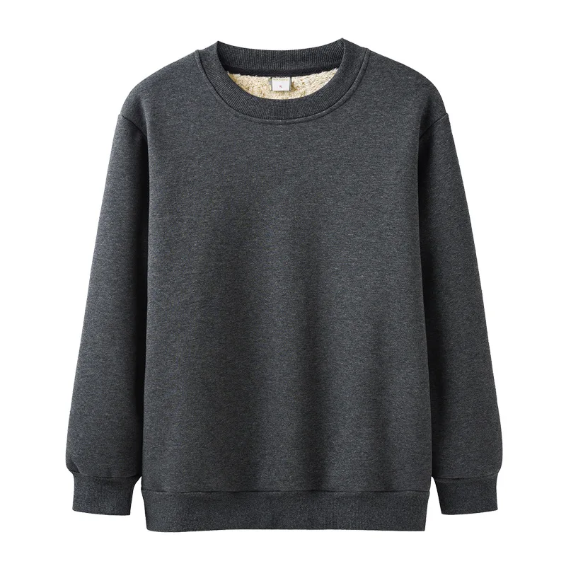 Large -Size Men's Sweater Shirt Wool Loose Casual Sweatshirt Winter Increased Size Sports Sweater