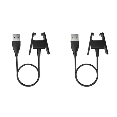 2-Pack Compatible with Fitbit Charge 2 USB Smartwatch Charger Replacement Charging Cable
