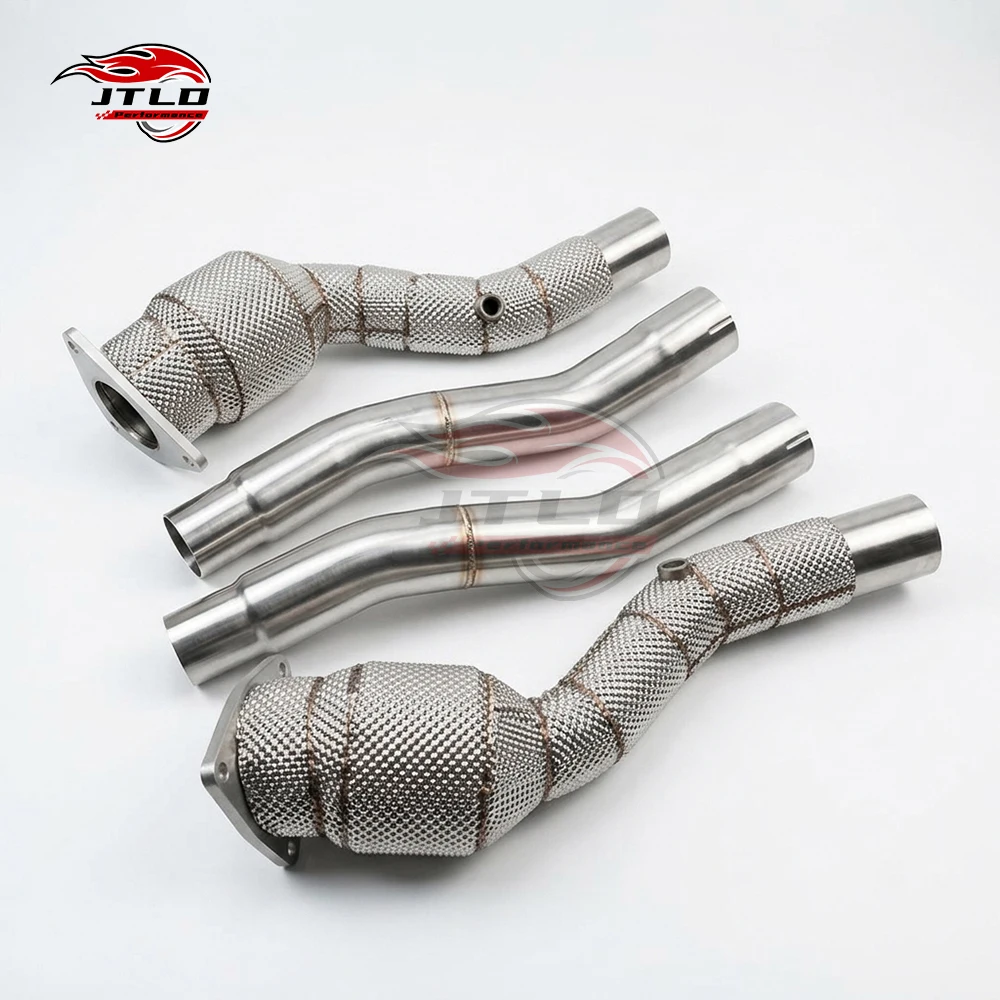 Performance Exhaust Downpipes For Ferrari GTC4Lusso 6.3L V12 | Integrated Heat Shielding | HP Boost