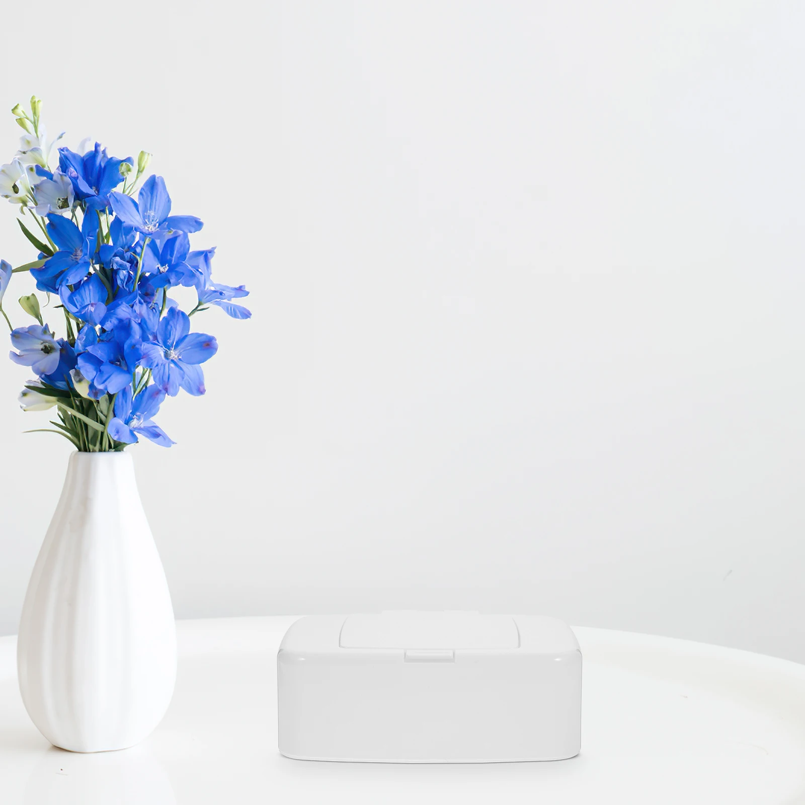 

2Pcs Wipes Dispenser Button Press Refillable Tissue Holder Portable Travel Case Wipes Dispenser Wipe Holder