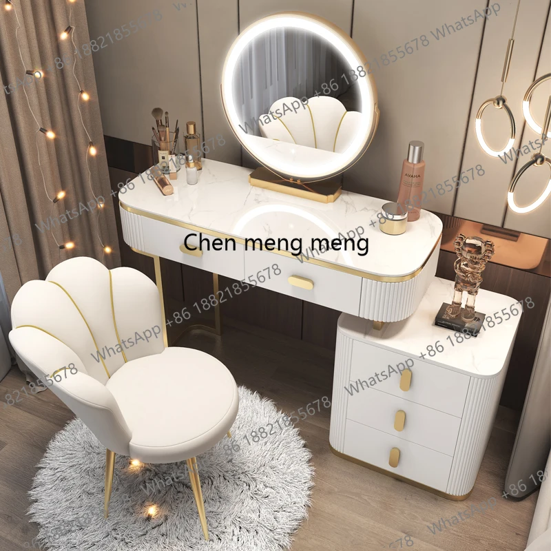 European White Dressing Table Storage Minimalist Beauty Women Vanity Table Comfortable System Comoda Pra Quarto Home Furniture
