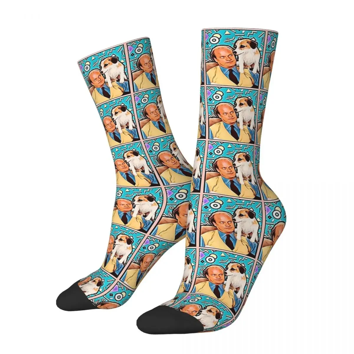 Frasier And Eddie Socks Harajuku Sweat Absorbing Stockings All Season Long Socks Accessories for Man's Woman's Gifts