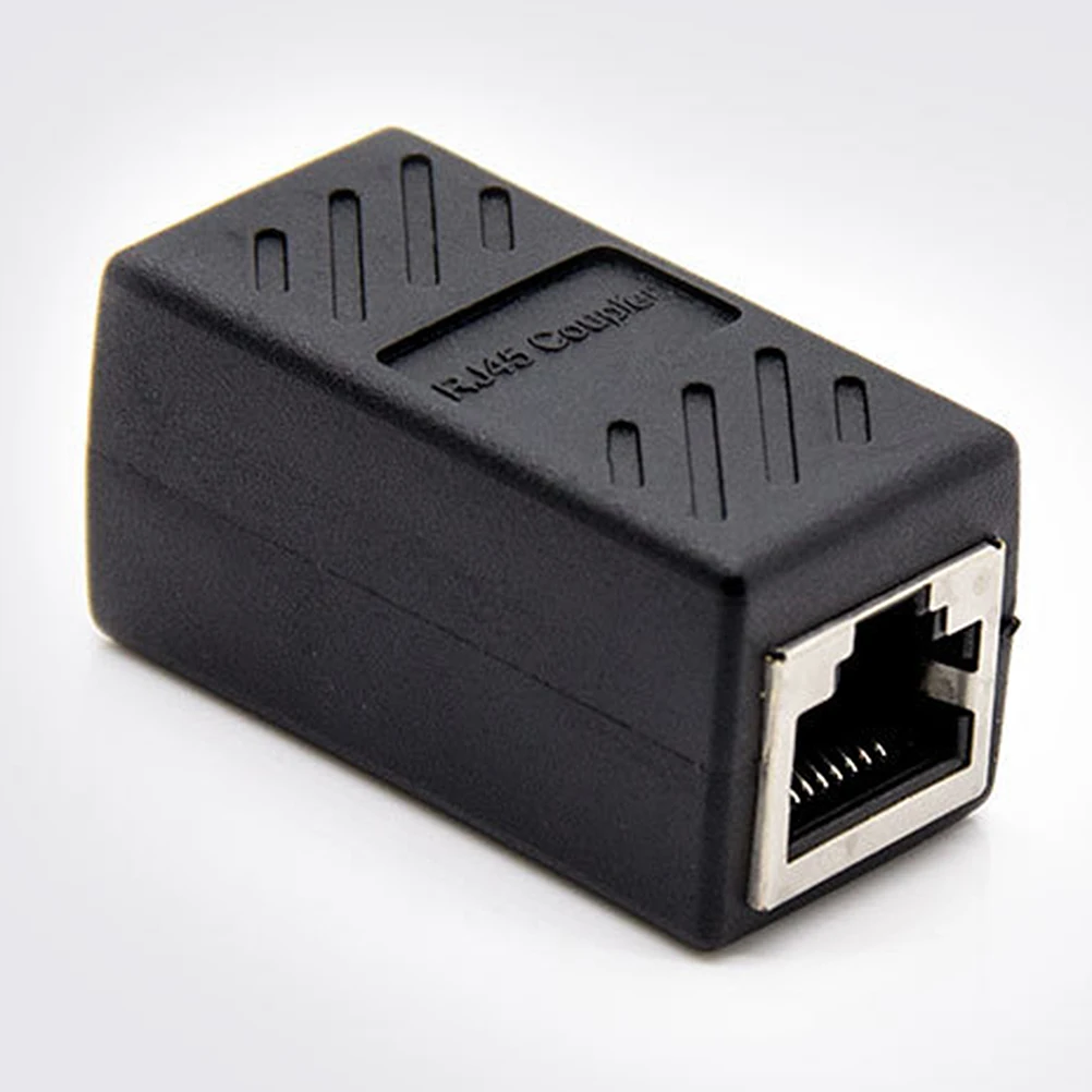 

2Pcs Inline Coupler Network Cable Connector LAN Female Adapter Ethernet Extender Plastic Safe Home Office Accessories
