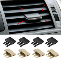 4x Car Air Conditioning Vent Car Center Dash A/C Vent Louvre Blade Slice Air Conditioning Leaf Clips Set Accessories