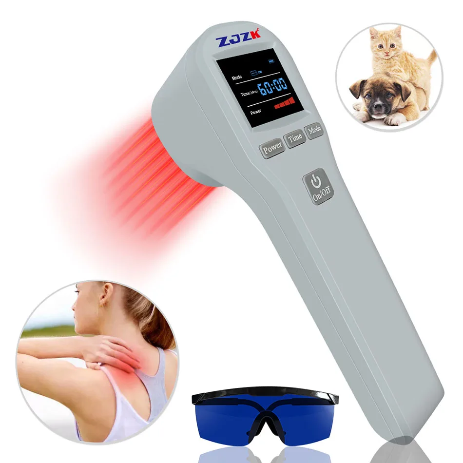 

650nm 808nm Laser Therapy Device Pain Relief Handheld Medical Devices Sport Injuries Arthritis Wounds Healing For Human Pets