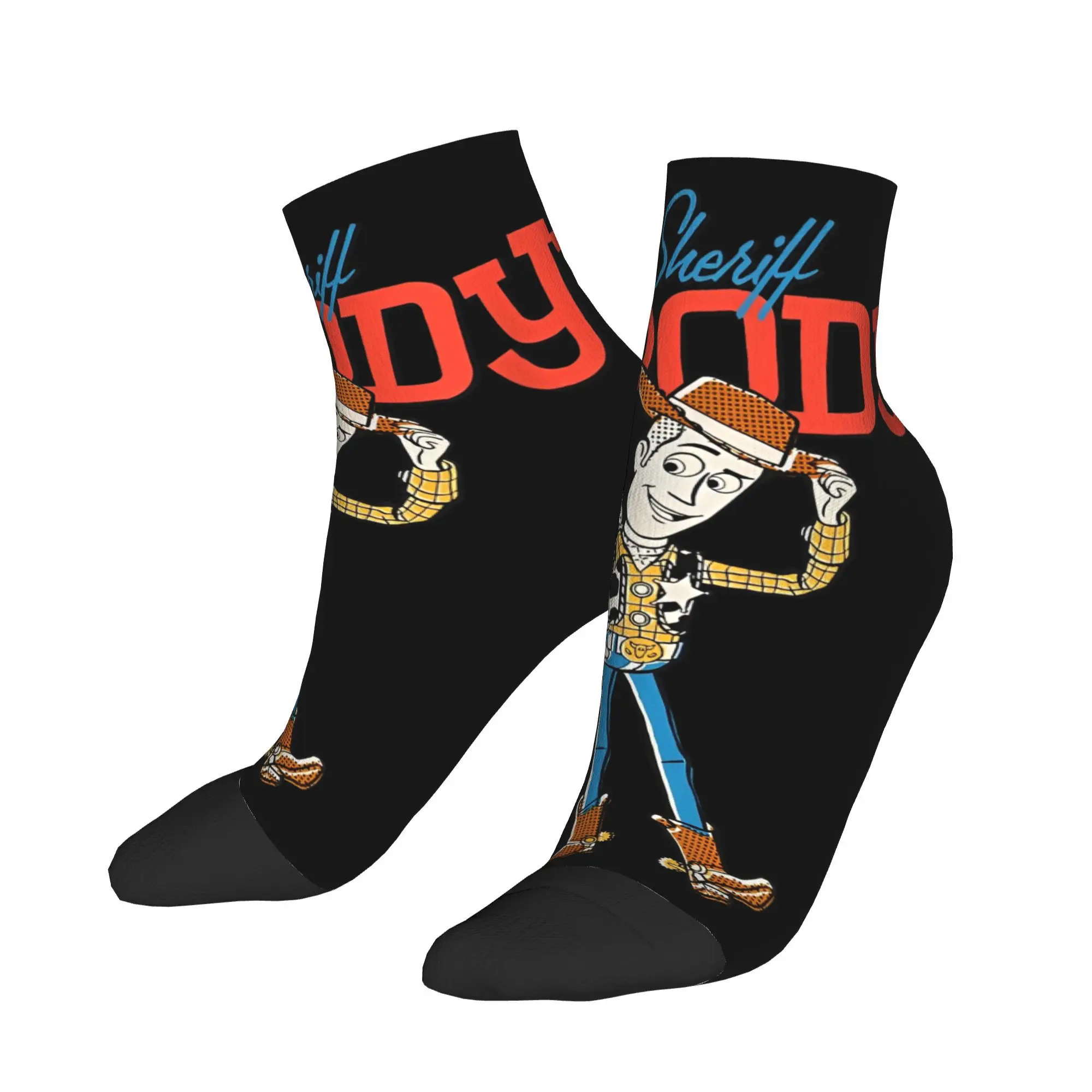 

Couple Casual Socks Toy Story 4 Sheriff Woody Cowboy Non Skid Comfortable Sock Autumn Trendy Graphic Climbing Socks
