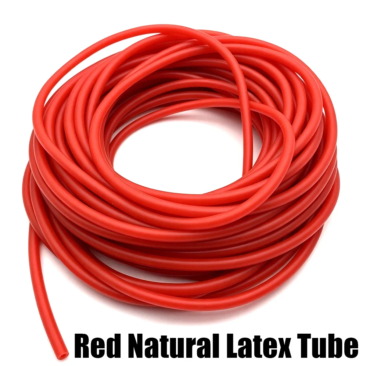 Red Natural Latex Hose ID1.6~6mm Wear-resistant High Elasticity Latex Hose, Resistant to Stretching and Aging, Multiple Sizes.