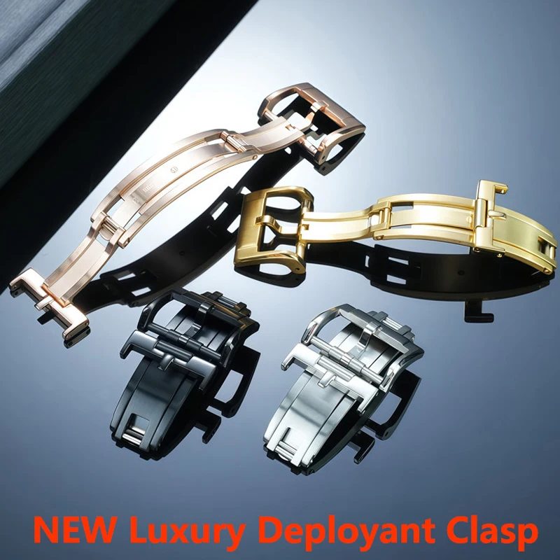 

16 18mm 20mm NEW Luxury Deployant Clasp For Delugs Spring Deployant Clasp for Rolex Cartier Watch Repalcement Watch Band Clasp