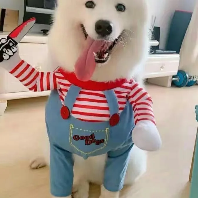 Funny Halloween Pet Dress Up Costume Corgi Shiba Inu Standing Dress Cute Cat Dog Clothes Creative Pet Personalized Clothing