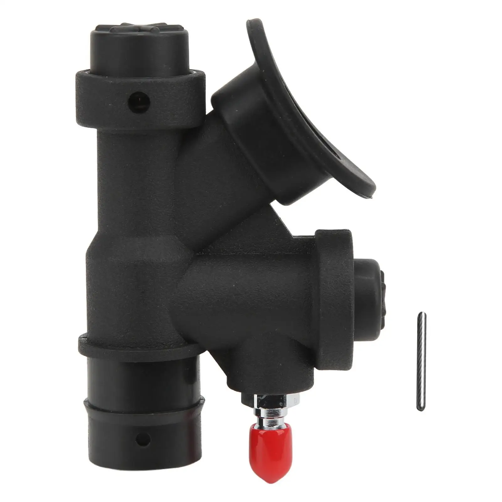 Diving BCD Power Inflator with 45° Angled Mouthpiece & K-Valve Relief for 1” Hose - Universal Compatibility