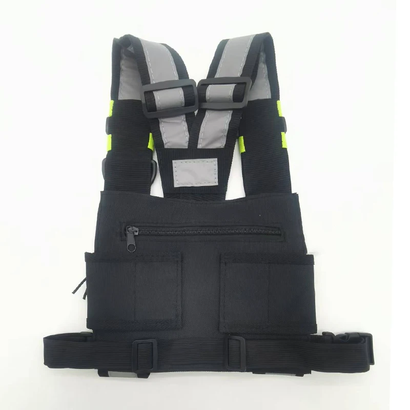 Ham Radio Hip Hop Front Pack West Wist Pouch Holster Vest unisex Tactical Chest Rig Bag for Wouxun Baofeng UV-5R UV-82 bf-888S