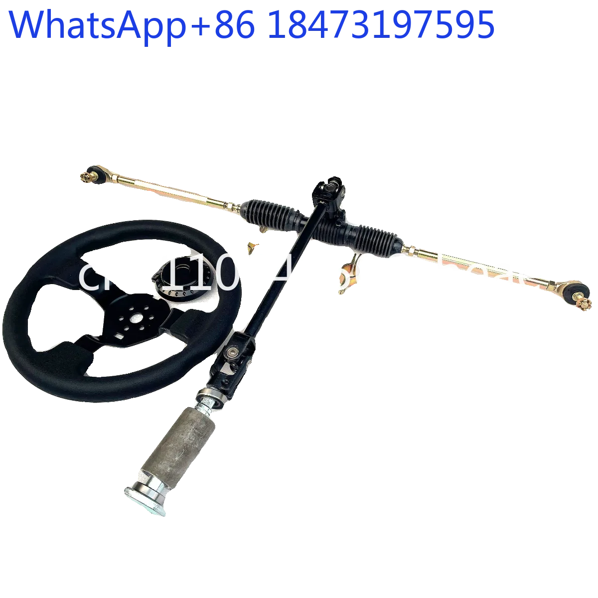 Homemade four-wheel electric motorcycle kart accessories 32-42CM steering machine steering wheel tie rod ball head