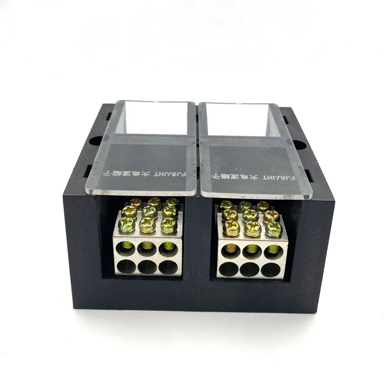 Circuit splitter box 2 in 12 out  high current splitter terminal block high power three-phase four-wire splitter box 250A