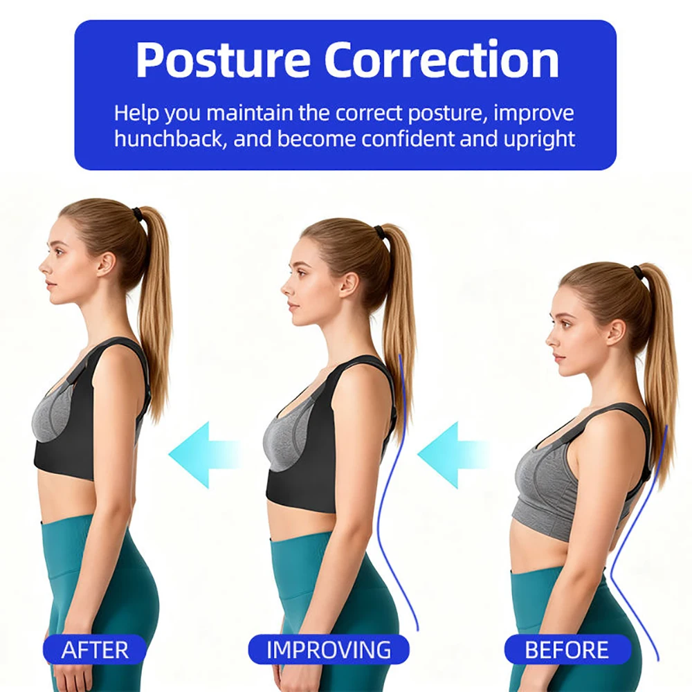 Back Brace Posture Corrector For Women Invisible Adjustable Comfortable Hunchback Slouching For Neck Shoulder Back Straightener view 6