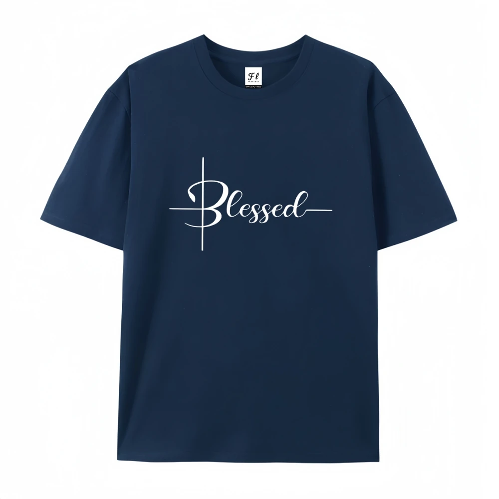 T Shirt Nuovo Divertente Hip Hop Y2k Vestiti Magliette e camicette Delle Donne Benedetto Lettera Stampata Manica Corta T-Shirt Casual Streetwear