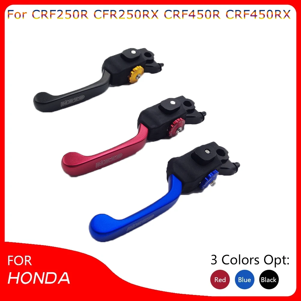 

OTOM Front Brake Lever For HONDA CRF250R CRF450R CRF250RX CRF450RX Motorcycle Brake 7 Gears Handle Grips Adjustable Folding
