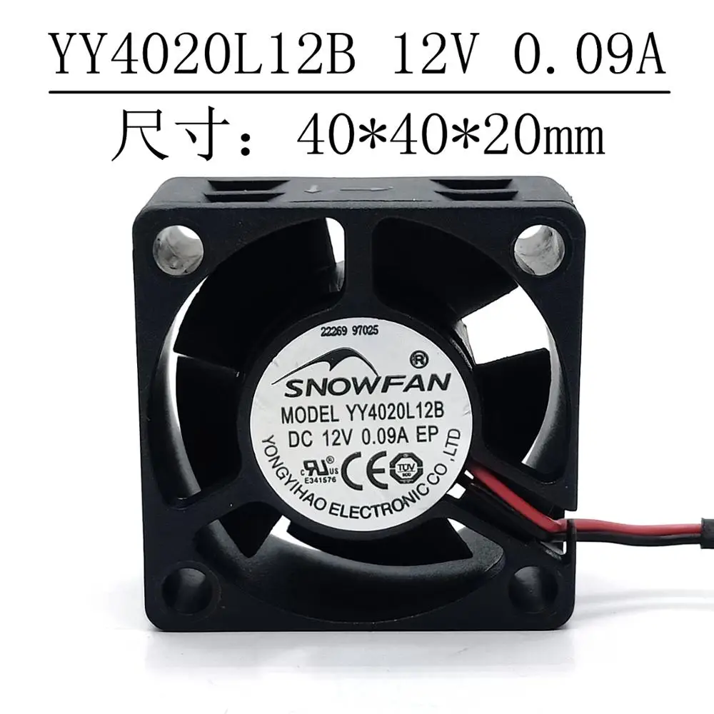 YY4020L12B 4020 12V 0.09A Cooling fan 40*40*20MM hzdo