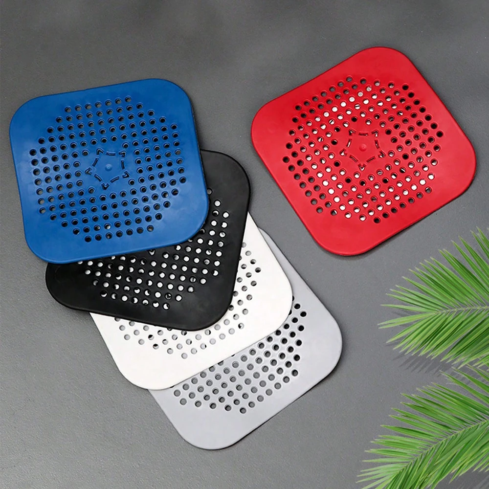 

2pcs Silicone Hair Catcher And Drain Stopper Fits Bathtubs And Showers, Suction Cup Silicone Drain Cover To Prevent Clogging