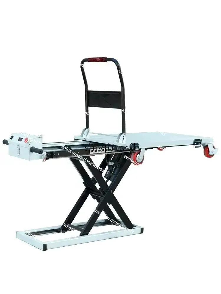 

Portable Electric Hydraulic Scissor - type Loading and Unloading Trolley with Slide Rail