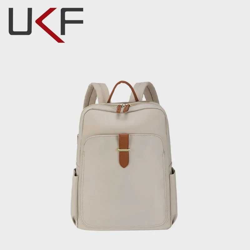 

UKF Mochila Versatile Canvas Lady Backpack College Student Leisure Korean Literature Travel Computer Schoolbag Male High School