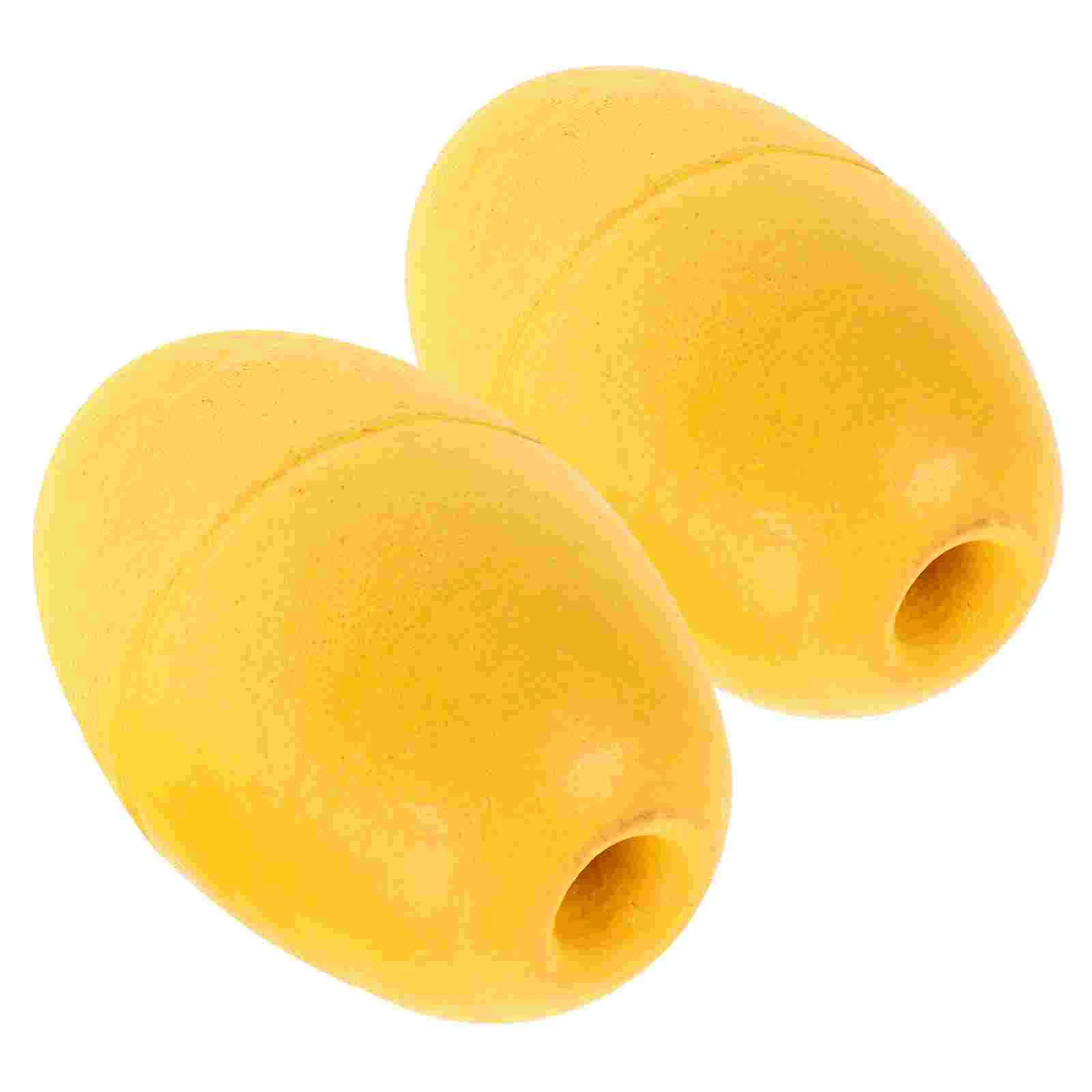 2 Pcs Kayak Float Fishing Floats Floating Dock Yacht Buoy Anchor Yellow Marker Buoys Rope