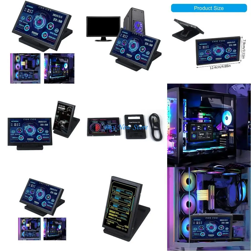 

20CE 5inch IPS USB Screen, AIDA64 PC CPU GPU Data Monitors Computer Display