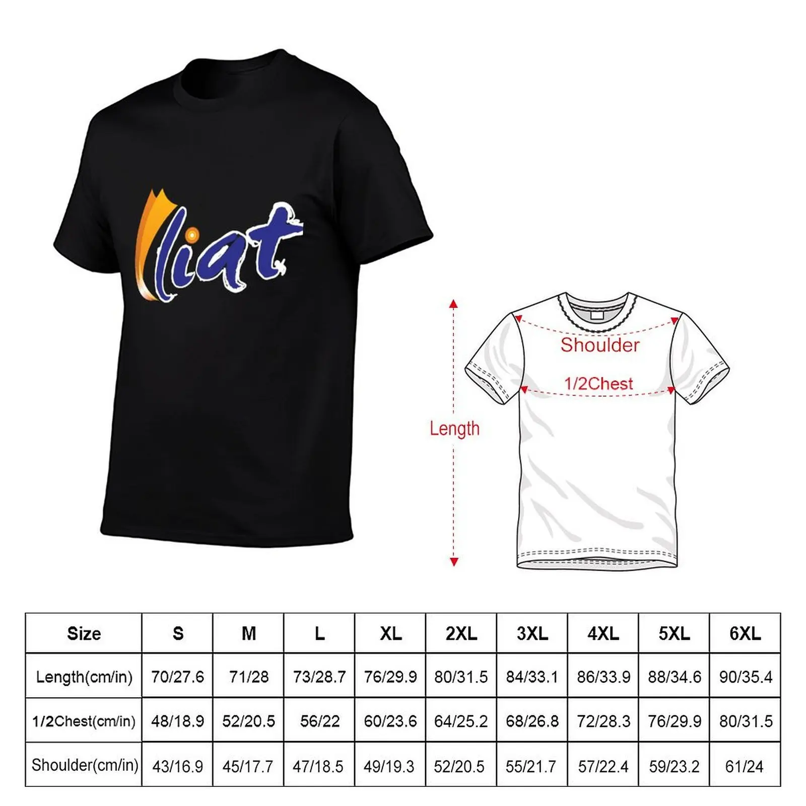Liat The Carribean Airline logo T-Shirt boys animal print graphics oversized t shirt men