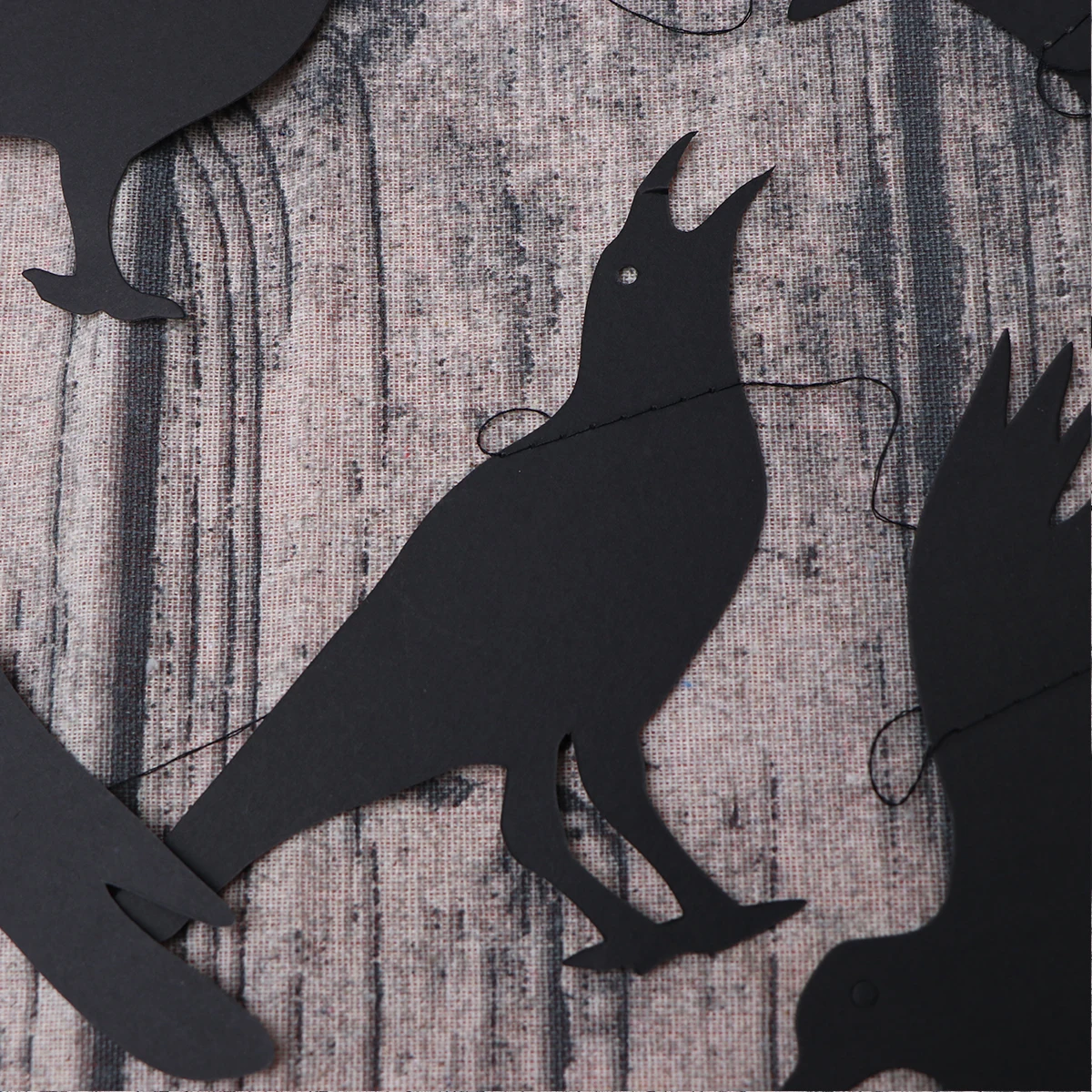 

Halloween Crows Banner Garland Decorations for Home Office Party Crow Latte Child Ornaments Kids Door Banner Paper Garland Decor