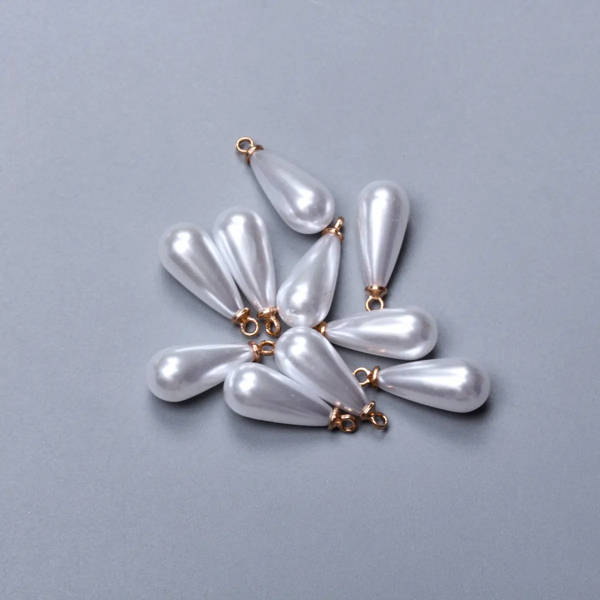 10Pcs 10/14/16/18mm Bright Water Drop Imitation Pearl Pendant DIY Handmade Sheep-eye Earrings Brooch Necklace Bracelet Fashion