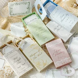 30pcs/pack Memo Pad Scrapbooking Materials Paper DIY Writing Paper Office School Stationery Decor Junk Journal Note