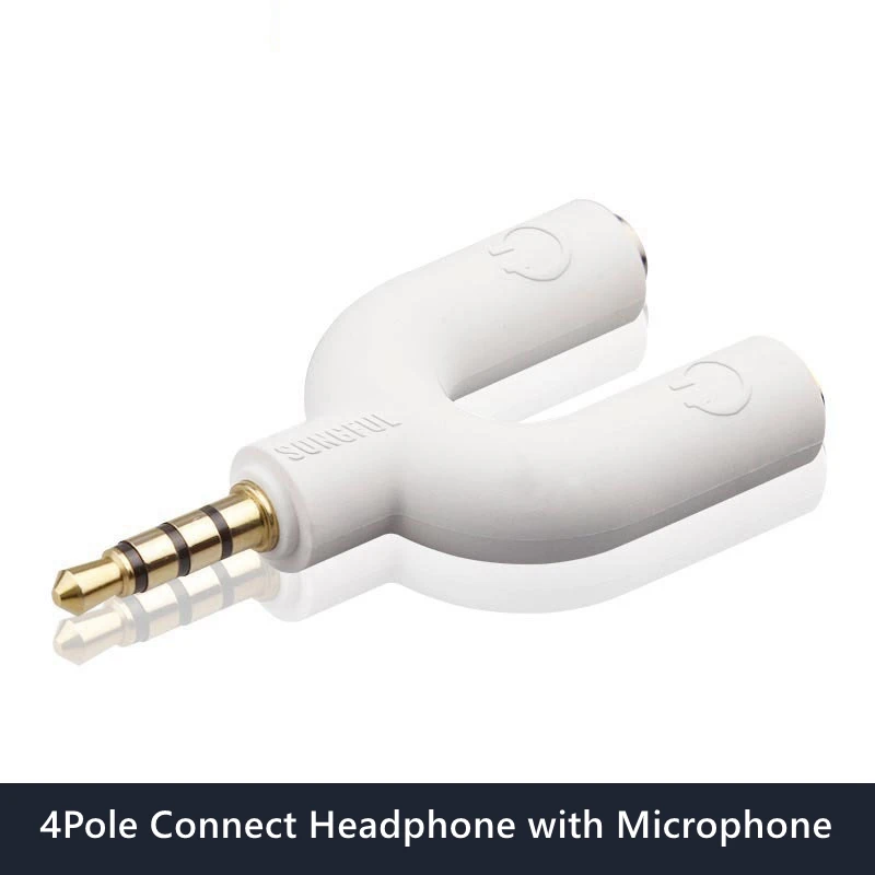 Convertisseur audio mâle 3.5mm mx, adaptateur séparateur de téléphone sauna 1 à 2, 3 à 4 pôles pour écouteurs, microphone, haut-parleur audio