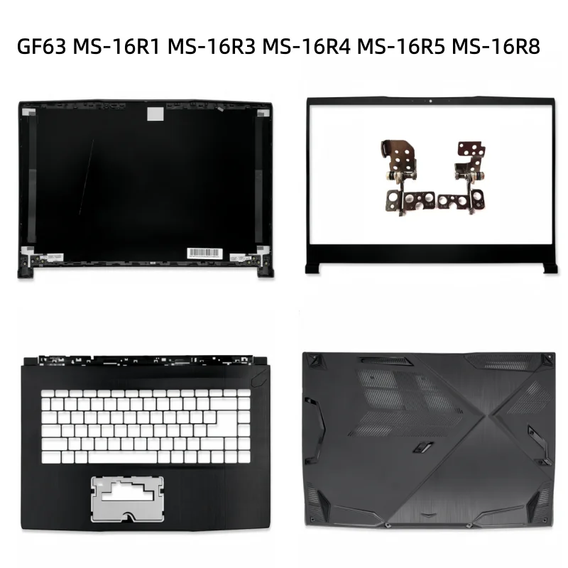 Nuevo marco de bisel trasero LCD para ordenador portátil, funda superior con reposamanos, funda superior inferior para GF63 MS-16R1 MS-16R3 MS-16R4 MS-16R5 MS-16R8