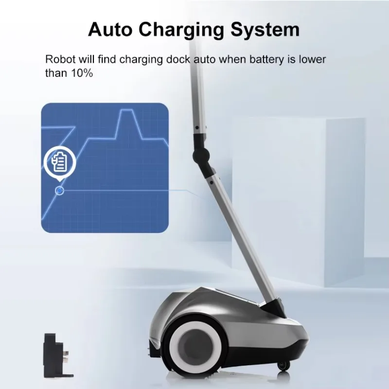 OEM ODM Android Commercial Reception Robot with Automatic Charging Remote Control & Talking Mobile Video Features